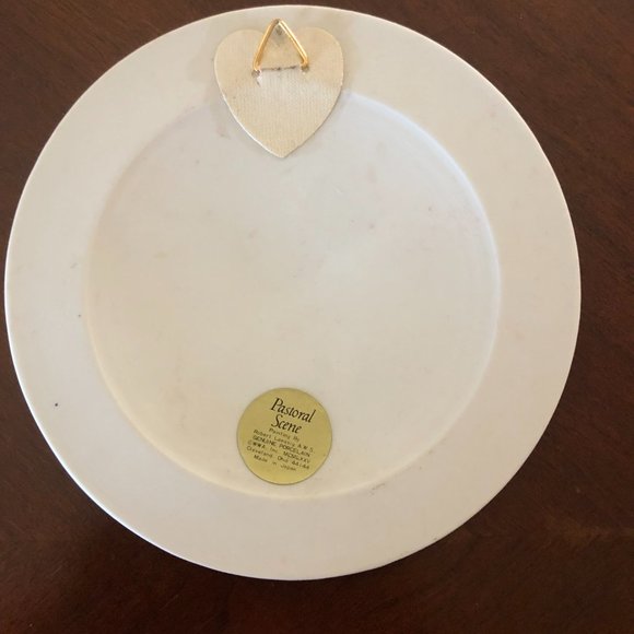 Three Pastoral Scene, by Robert LAESSIG Hand-painted Plaque/Hanging with Clips - Picture 6 of 6